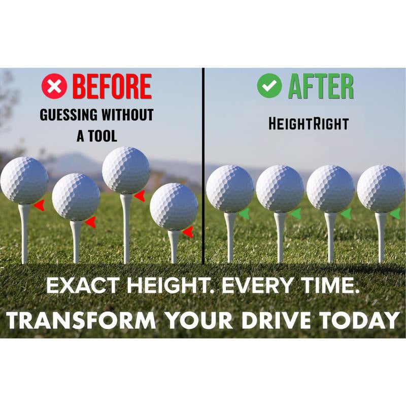 đ„Justerbart verktyg för höjd pĂ„ golftee