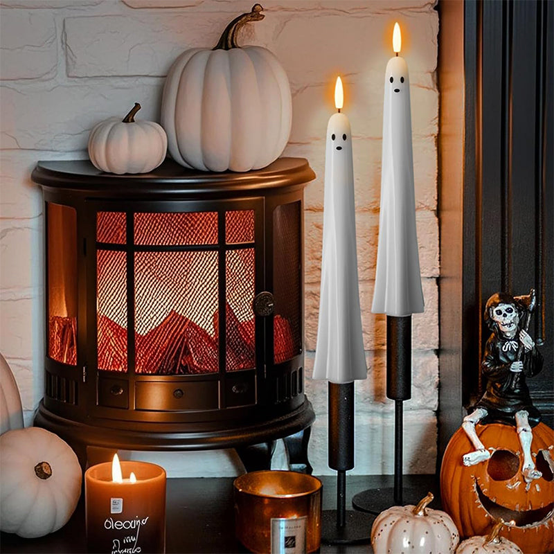 đđ» FjĂ€rrstyrt spökljus med 3D-flammande veke đ»đ