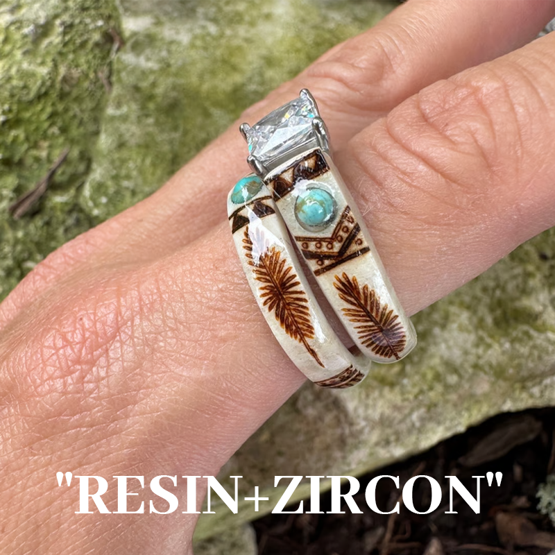 🔥SISTA DAGEN 49 % RABATT💍Handskuren ring av horn 🌏Tillverkad av naturligt avkastade horn