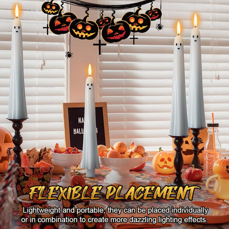 đđ» FjĂ€rrstyrt spökljus med 3D-flammande veke đ»đ