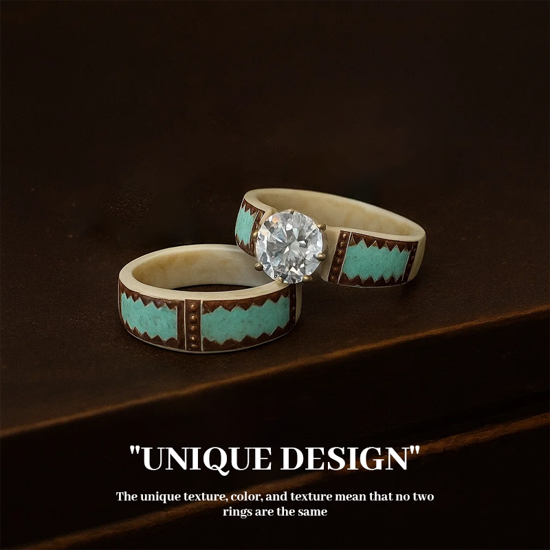 🔥SISTA DAGEN 49 % RABATT💍Handskuren ring av horn 🌏Tillverkad av naturligt avkastade horn