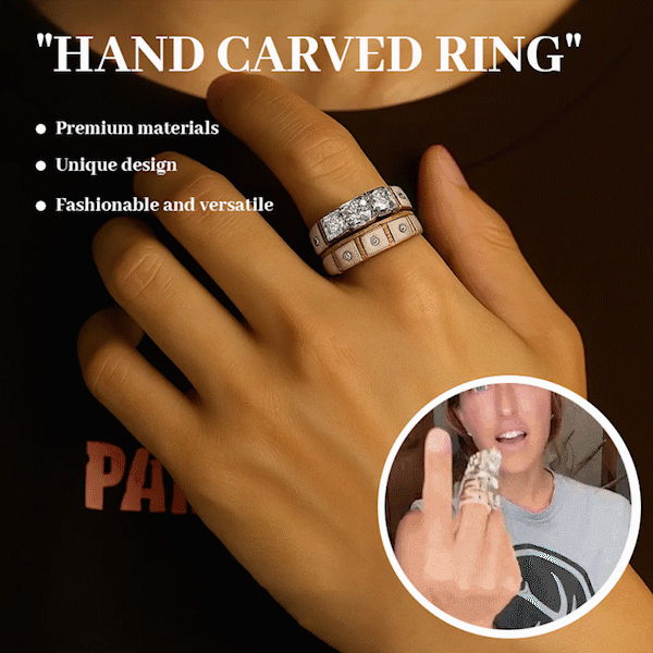 🔥SISTA DAGEN 49 % RABATT💍Handskuren ring av horn 🌏Tillverkad av naturligt avkastade horn