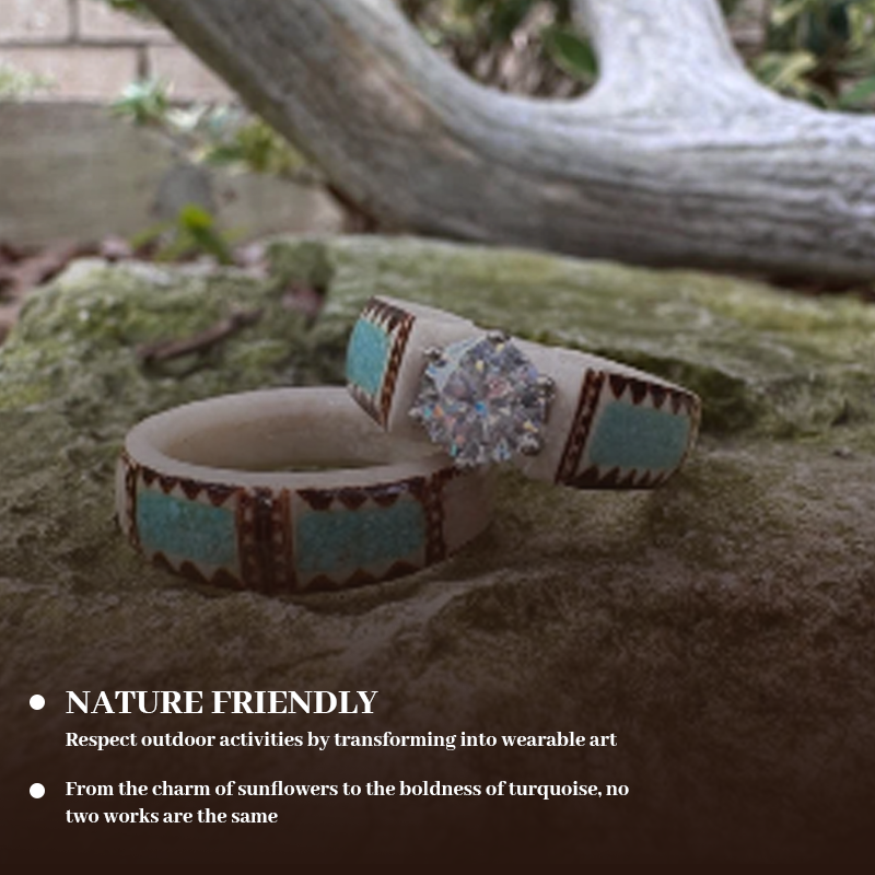 🔥SISTA DAGEN 49 % RABATT💍Handskuren ring av horn 🌏Tillverkad av naturligt avkastade horn